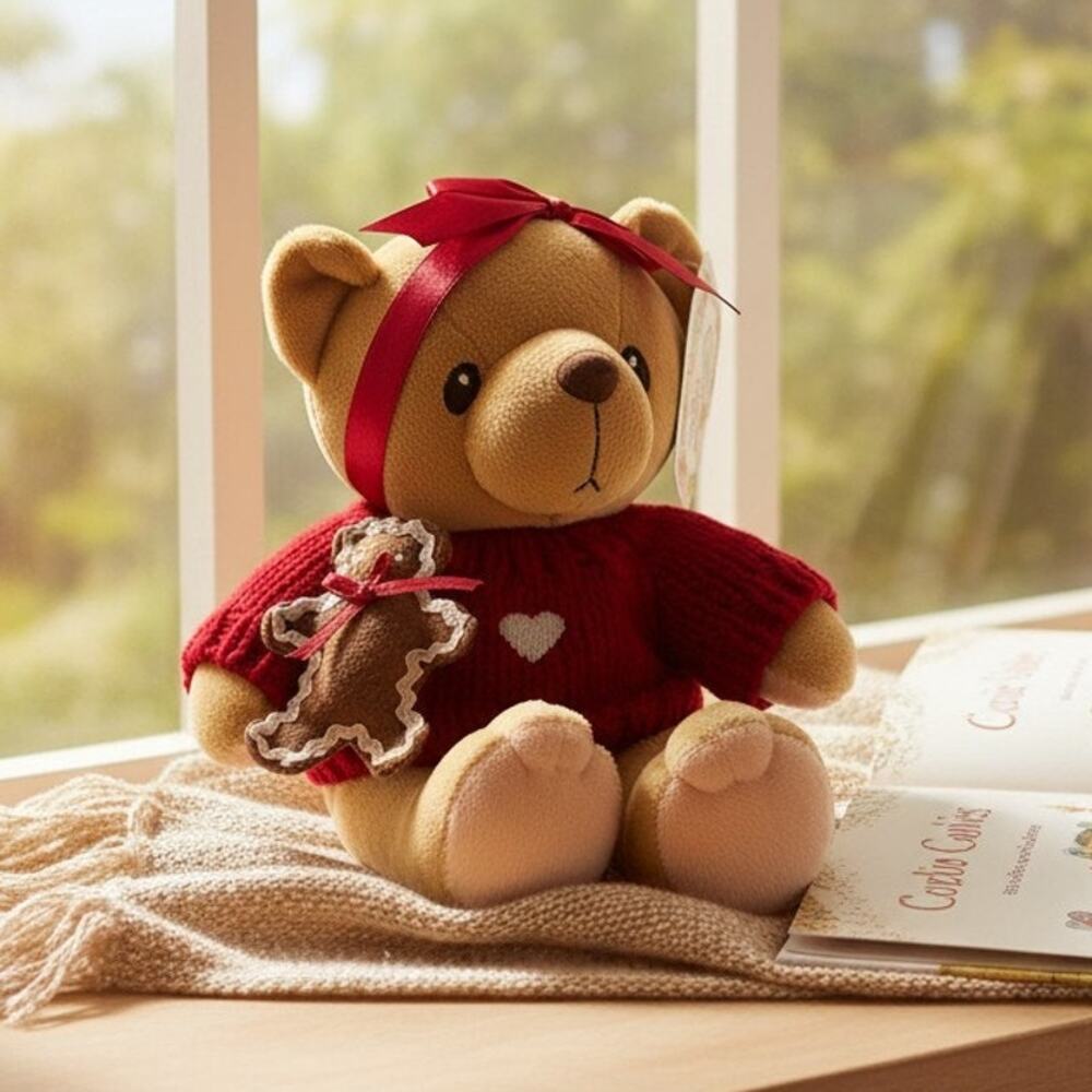 Vintage 1999 Enesco Cherished Teddies Cookie Plush Nostalgic Holiday